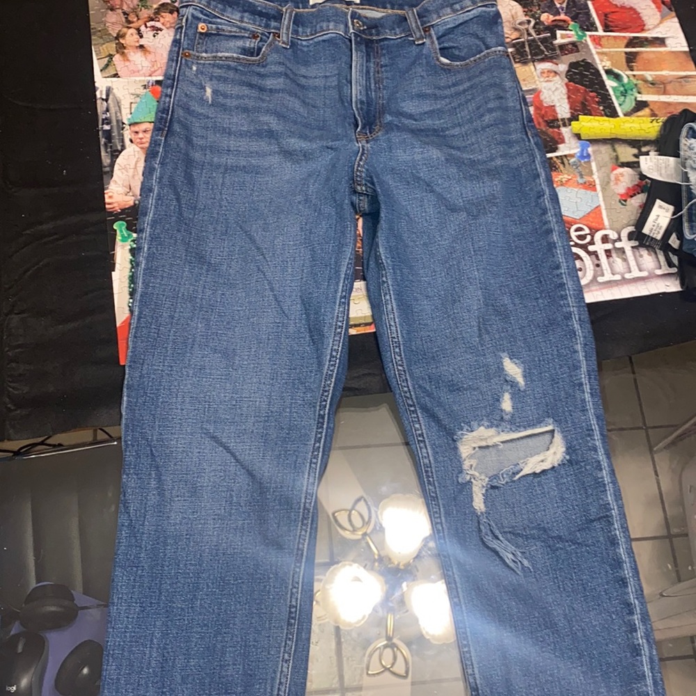 Abercrombie & Fitch High Rise Blue Jeans